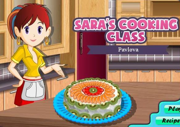saras cooking class game pavlova recipe online